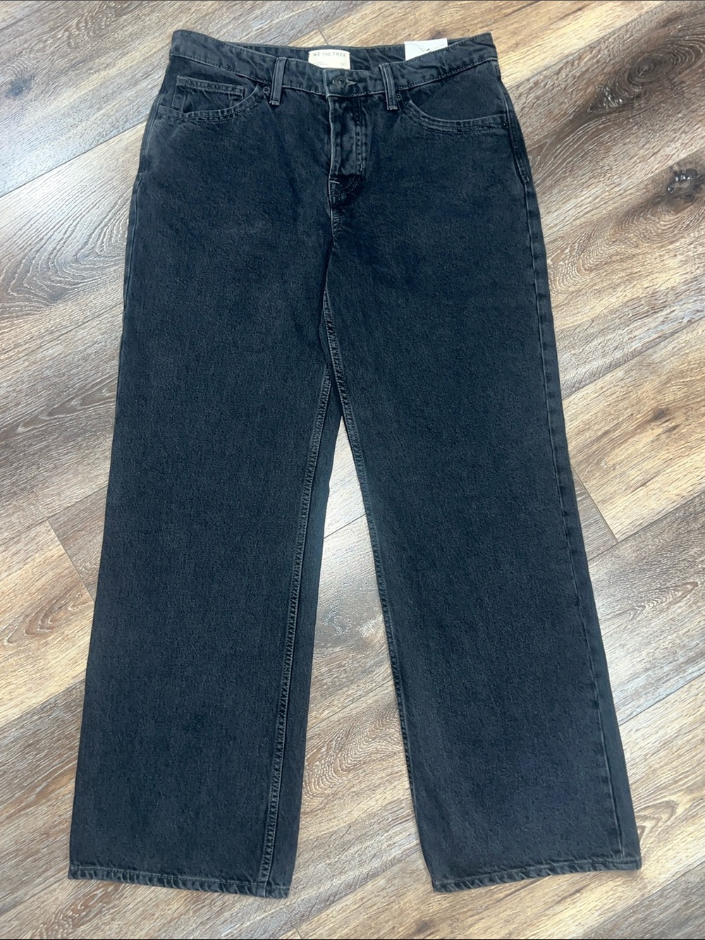 FREE PEOPLE We The Free Tennessee Low-Rise
Boyfriend Jeans Color: Hideaway Black - Picture 4 of 9